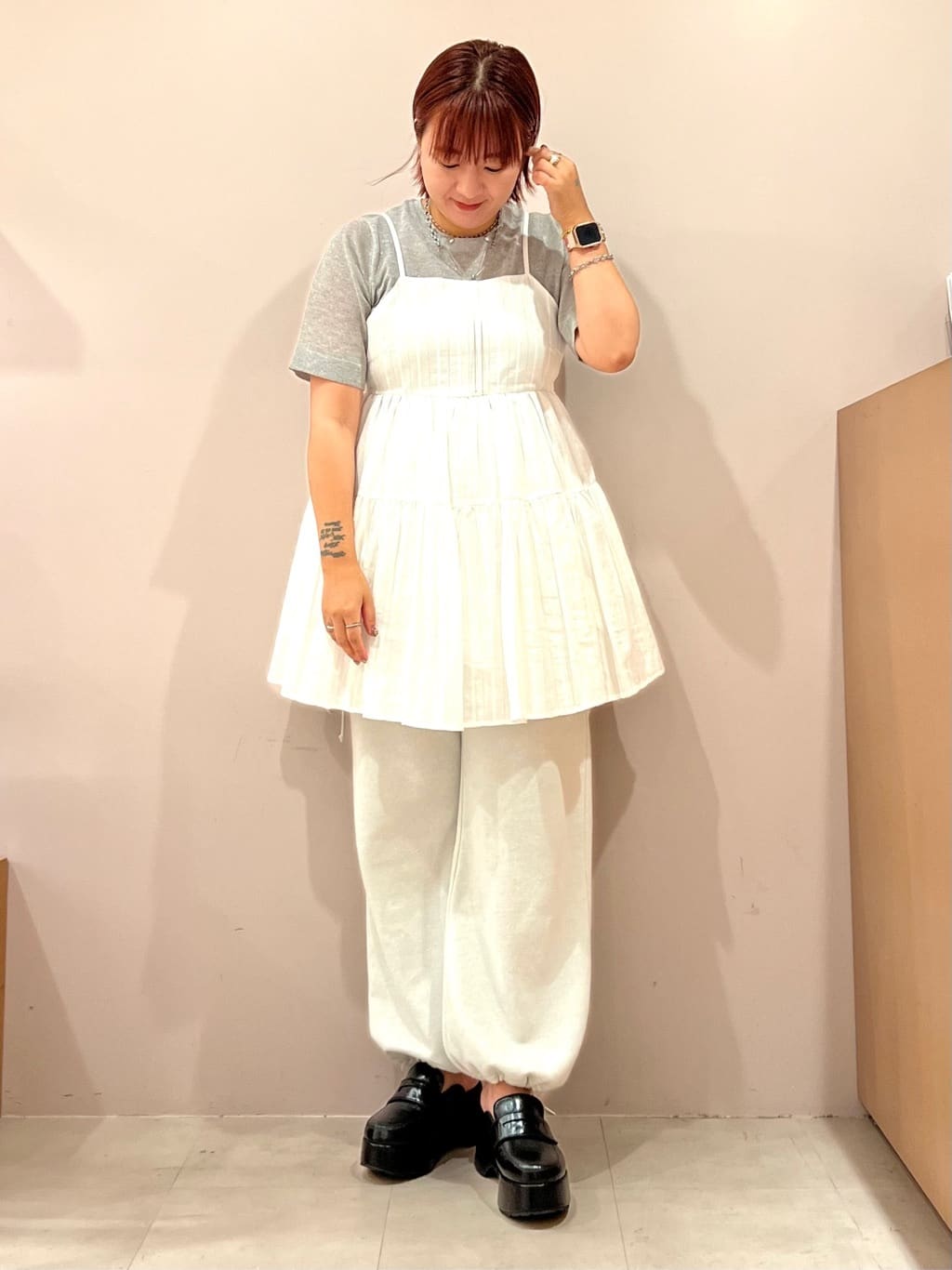 TAKAさんの「ESPERANZA｜厚底サボローファー」を使ったコーディネート