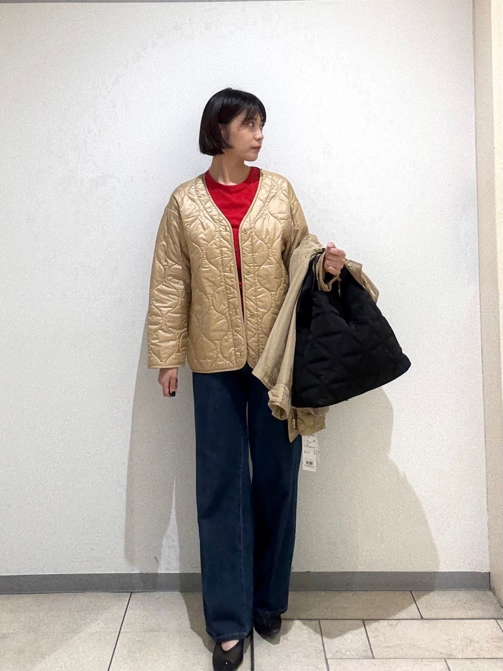 Itoさんの「UNTITLED｜【グレー/ブルー/ジーンズ】ソフトワイドデニムパンツ」を使ったコーディネート