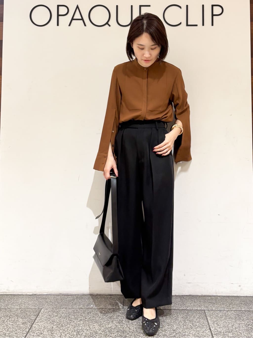riさんの「OPAQUE.CLIP｜《美人百花掲載》名品フラットバレエシューズ」を使ったコーディネート