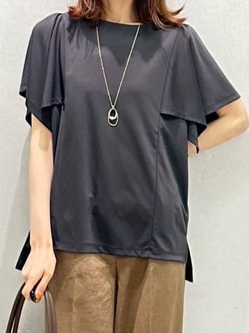 Miwaさんの「UNTITLED｜【きれいめ／接触冷感／日本製】ハンカチスリーブプルオーバー」を使ったコーディネート