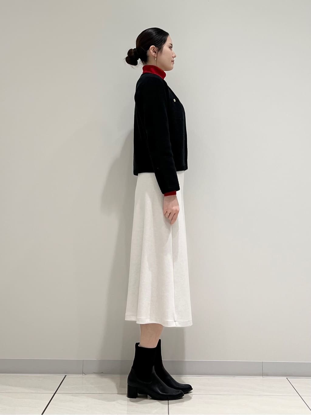 T.Kさんの「INDIVI｜【洗える／毛玉になりにくい】エクストラファインウール リブタートルニット」を使ったコーディネート