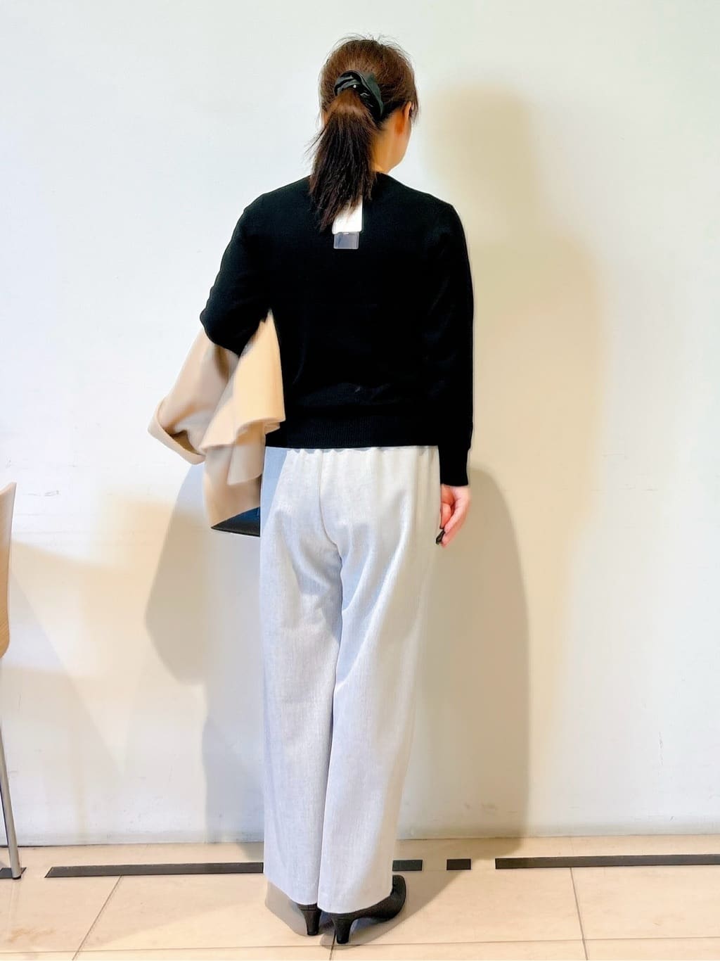 ひーさんの「Reflect｜【SS-4Lサイズ／衿が顔に当たらない◎】スタンドネックミドルコート」を使ったコーディネート
