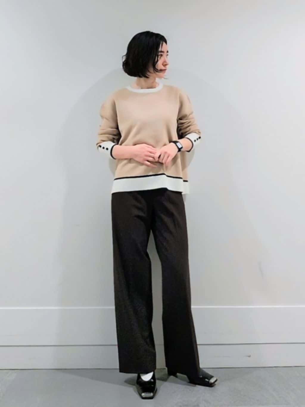 ミズタさんの「UNTITLED｜【アンサンブル可/洗える】ウールミラノリブニット」を使ったコーディネート