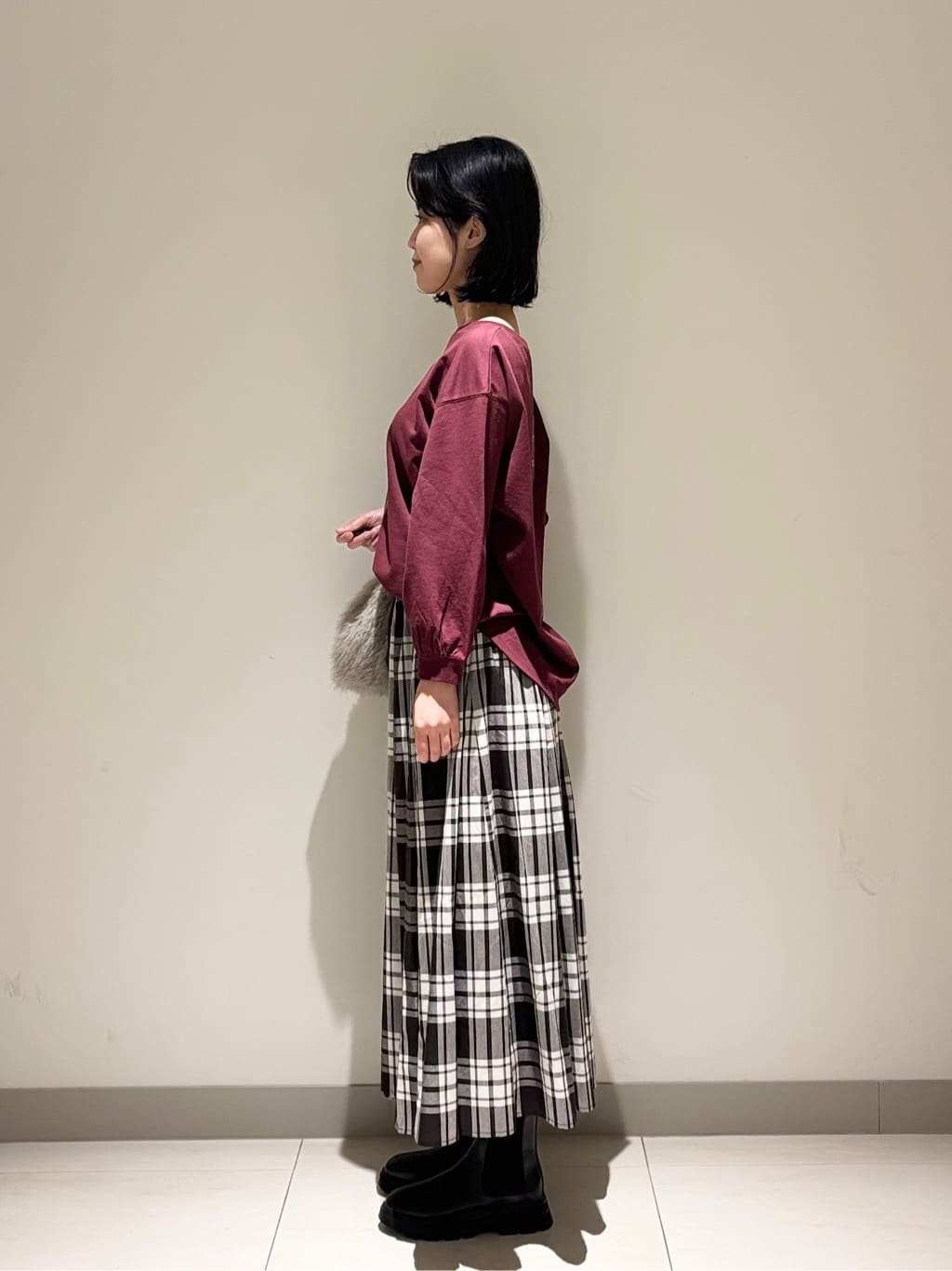 mayuさんの「Dessin｜【360度可愛い・洗える】バックヘンリーカットソー」を使ったコーディネート