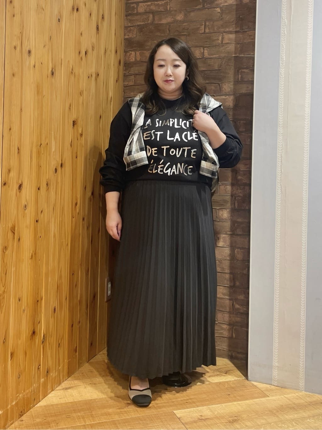 Risaさんの「SHOO･LA･RUE｜【洗濯機可/S-LL】程よい抜け感 大人のチェックシャツ」を使ったコーディネート