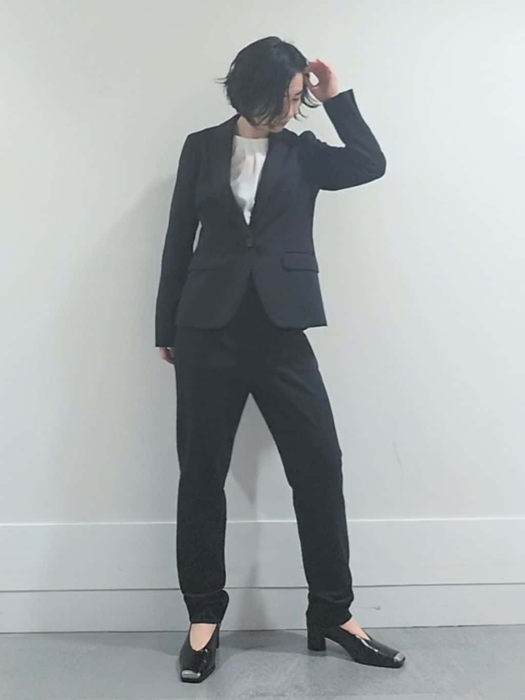 ミズタさんの「UNTITLED｜【洗えるスーツ／ストレッチ】ウール混ジャージ テーラードジャケット」を使ったコーディネート