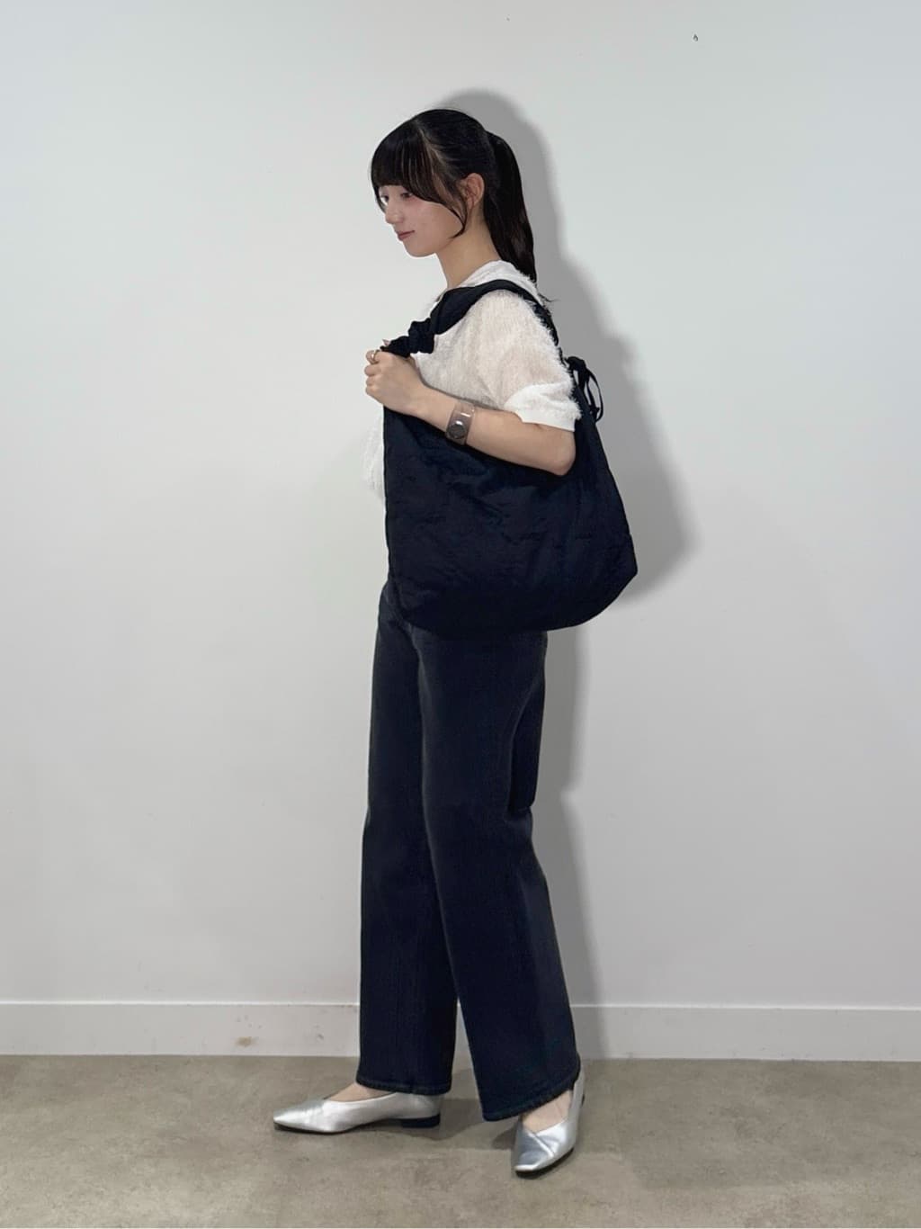 ibukiさんの「INDIVI｜ヘアリージャカードトップス」を使ったコーディネート