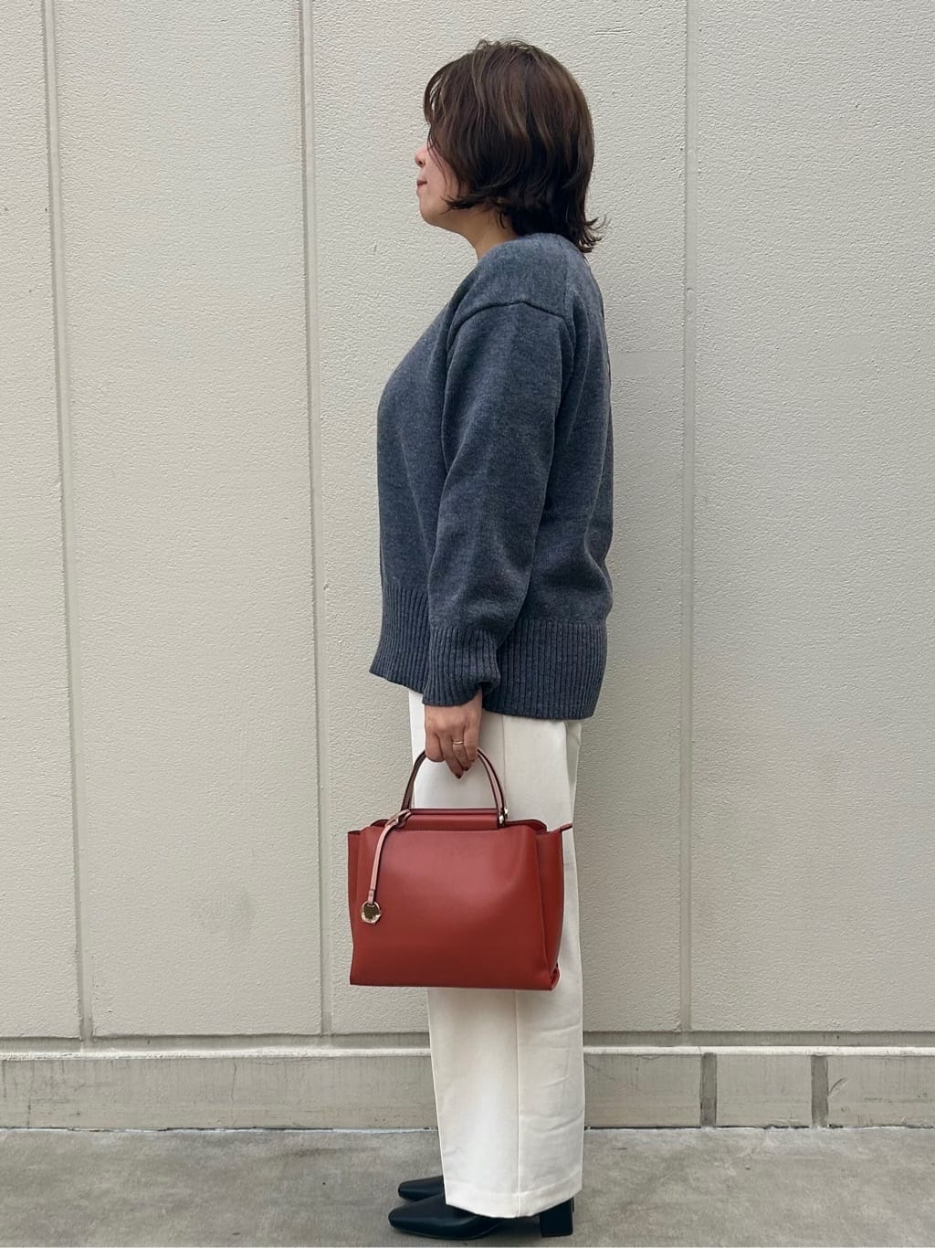 naomiさんの「OPAQUE.CLIP｜ウォームタッチ イージーワイドパンツ【洗濯機洗OK／ストレッチ】≪SS～LL≫」を使ったコーディネート