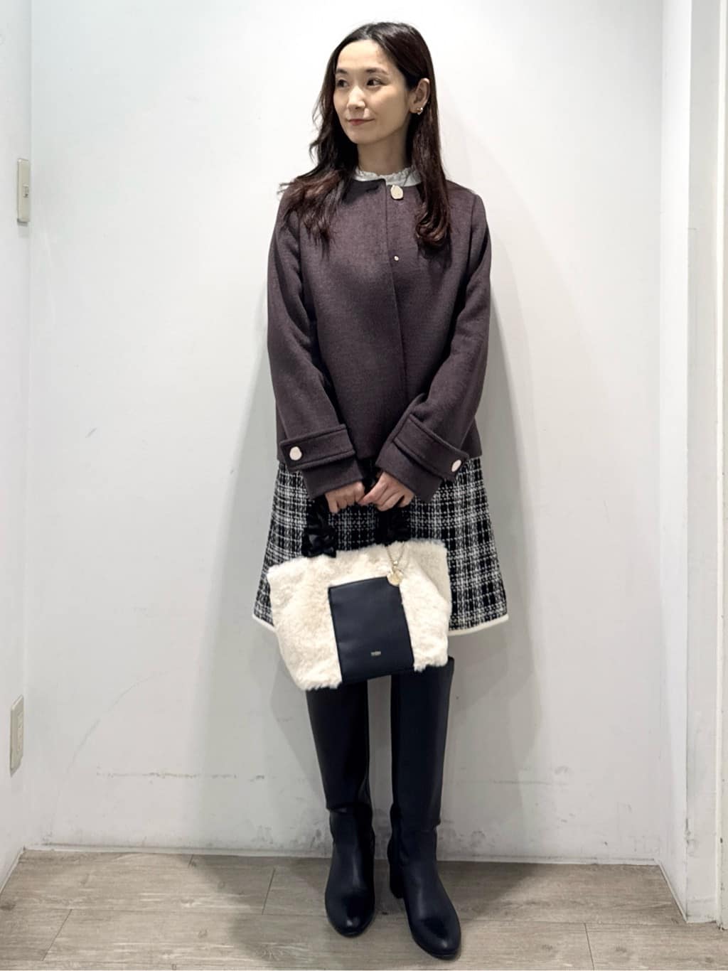 yuicciさんの「OPAQUE.CLIP｜メタル&times;フェイクパール Y字ラリエットネックレス」を使ったコーディネート