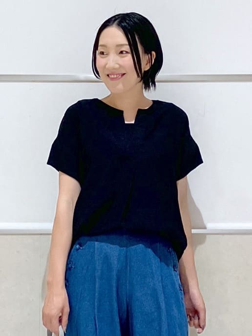 eriko さんの「Dessin｜【セットアップ可】2WAYネックスキッパーブラウス」を使ったコーディネート