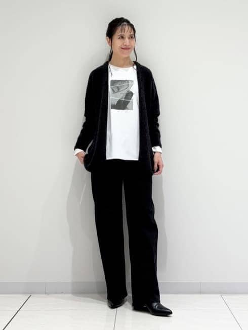 kayoさんの「INDIVI｜【UVケア】プリントフォトロングTシャツ」を使ったコーディネート