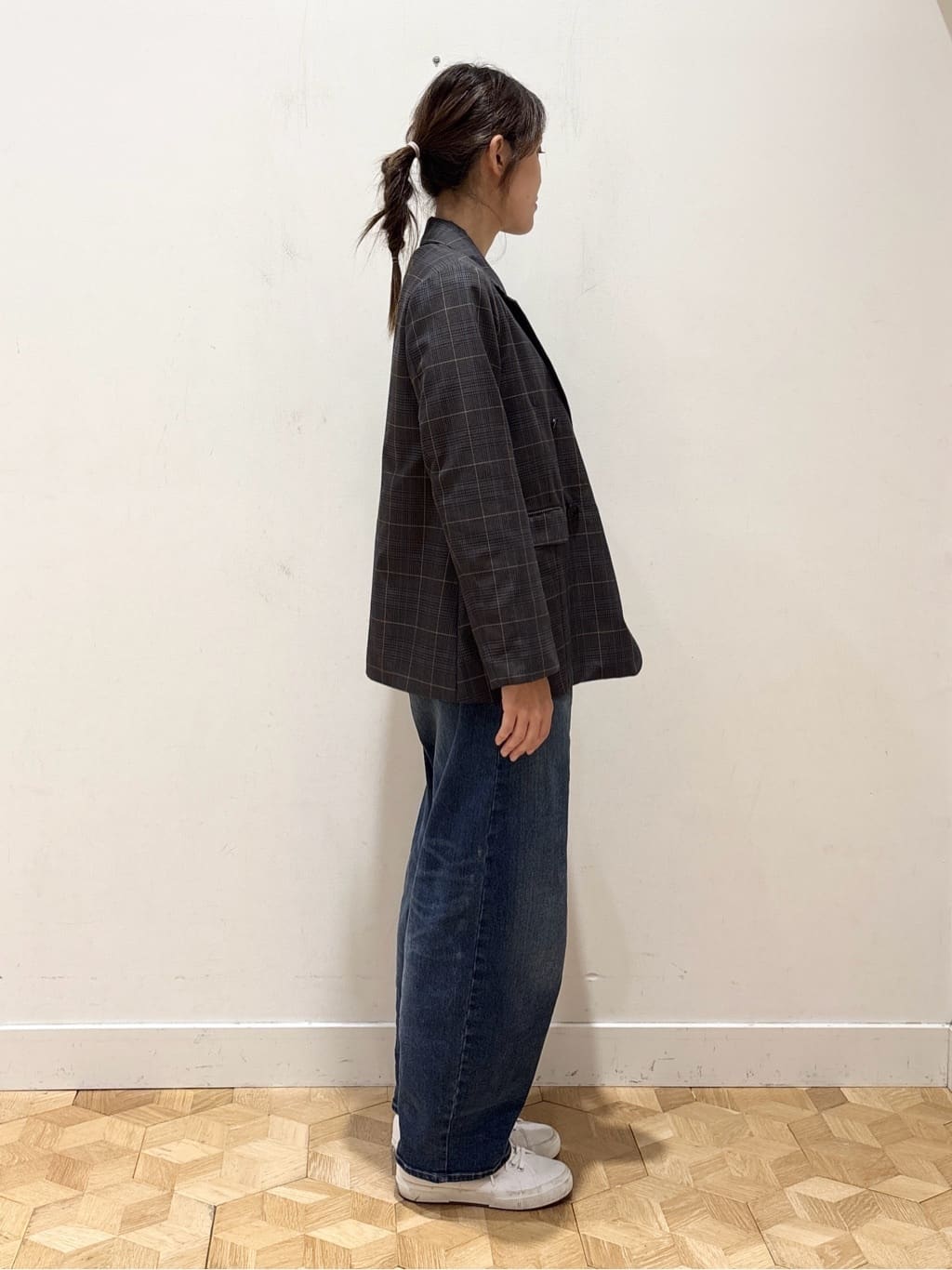 YUMIさんの「Dessin｜【洗える】ダブルブレストジャケット」を使ったコーディネート