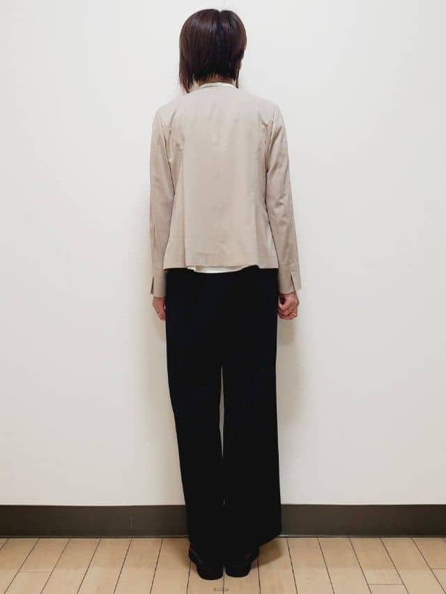 yuuさんの「Reflect｜【洗える／セットアップ可】ノーカラージャケット」を使ったコーディネート