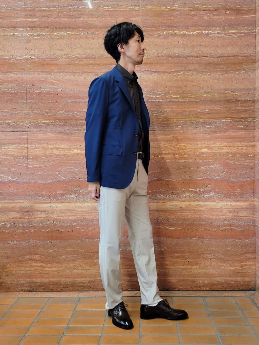 piroyaさんの「TAKEO KIKUCHI｜【COOL CITY WEAR】アーバンクール ジャケット /接触冷感・吸水速乾」を使ったコーディネート