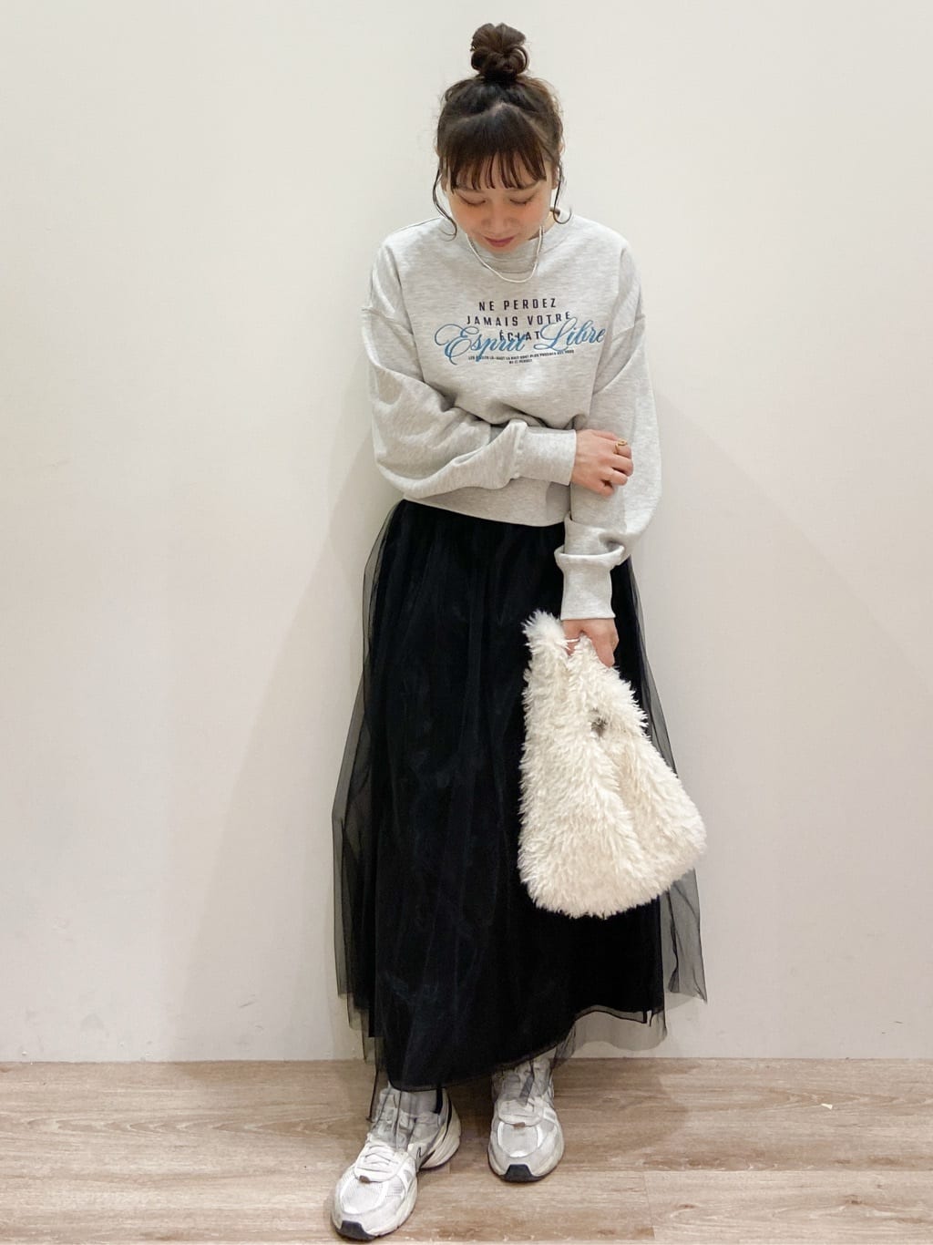 risayanさんの「OPAQUE.CLIP｜裏毛プリント刺繍ロゴ【洗濯機OK】」を使ったコーディネート