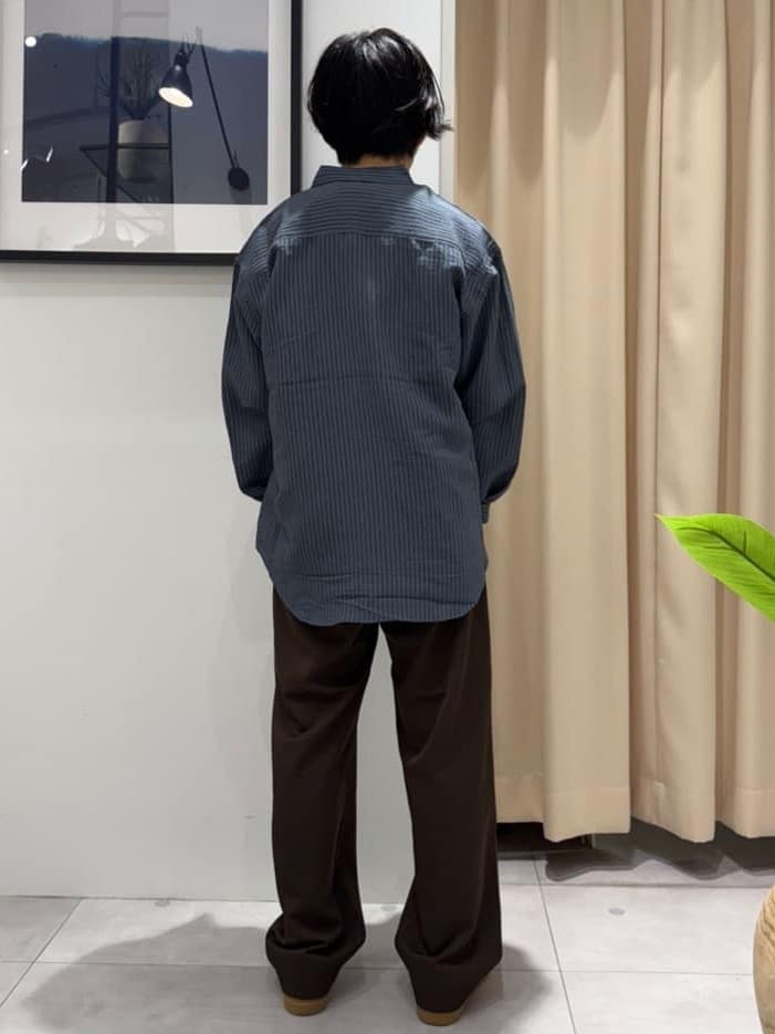はさんの「THE SHOP TK｜チェック＆ストライプ アソート長袖シャツ【洗濯機OK】」を使ったコーディネート