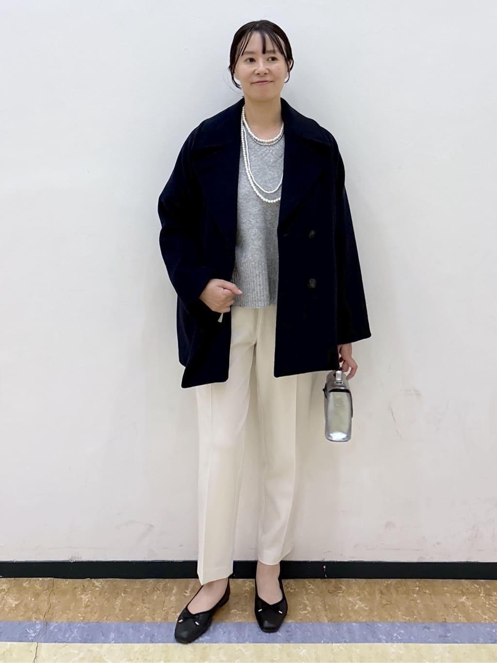 akariさんの「OPAQUE.CLIP｜ウォームタッチ イージーテーパードパンツ【洗濯機洗OK／ストレッチ】」を使ったコーディネート