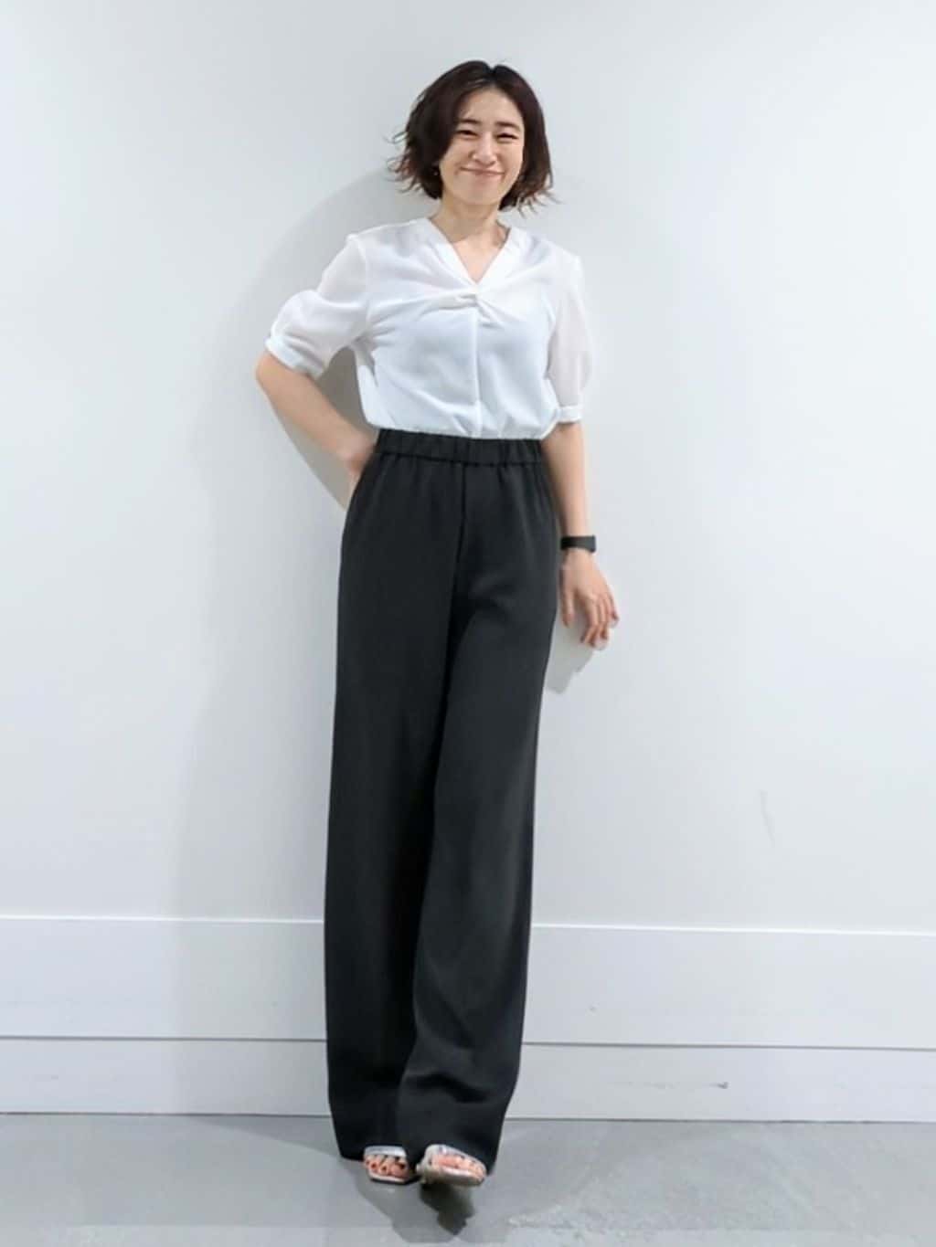 ミズタさんの「UNTITLED｜【吸水速乾/洗える】ハーフスリーブジャケット」を使ったコーディネート
