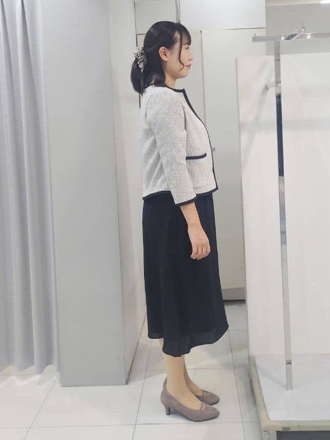 AZUSAさんの「Reflect｜【軽い着心地】メッシュツイードジャケット」を使ったコーディネート
