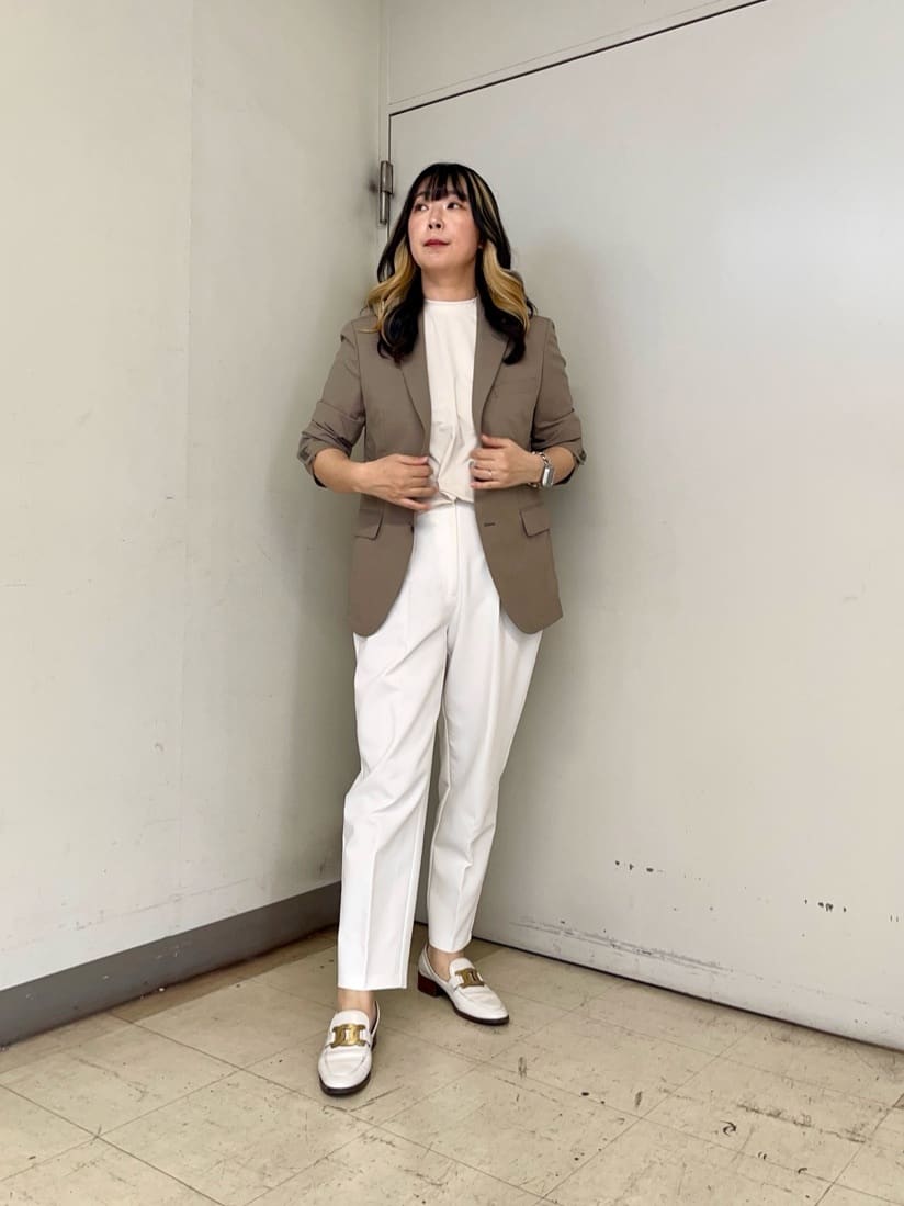 iwさんの「TAKEO KIKUCHI｜【COOL CITY WEAR】アーバンクール ジャケット /接触冷感・吸水速乾」を使ったコーディネート