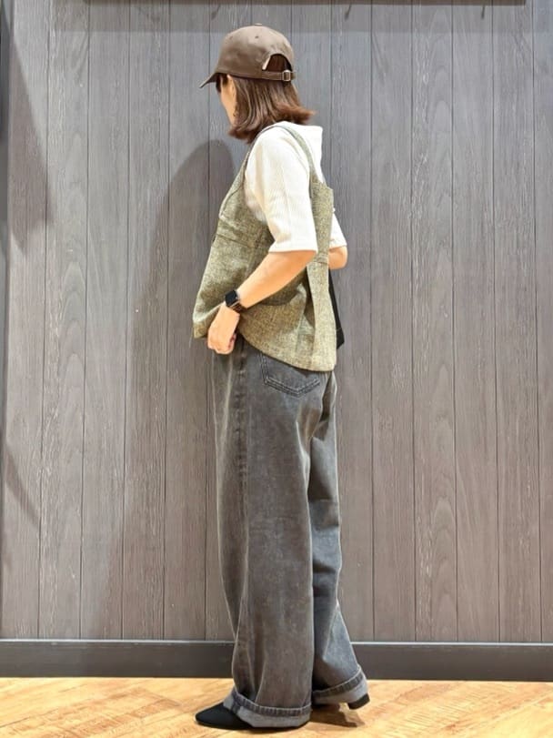 meiさんの「SHOO･LA･RUE｜【S-LL】女性らしさ漂うハートネック テレコ5分袖トップス」を使ったコーディネート
