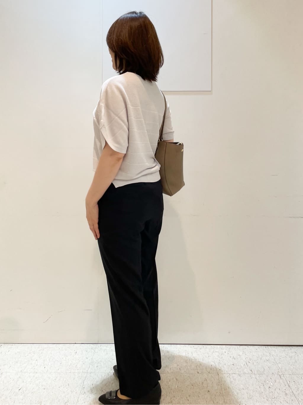 めいさんの「Reflect｜【マシンウォッシュ可】リネンライクフレアパンツ」を使ったコーディネート