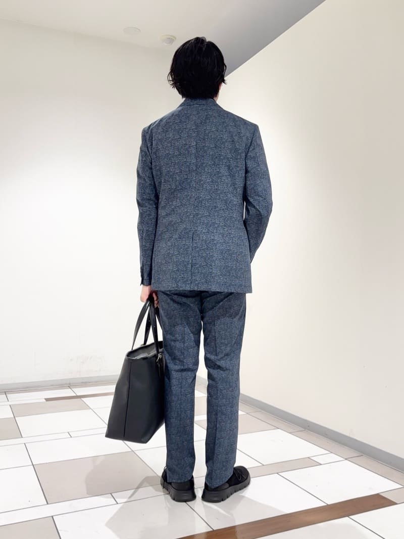及川さんの「TAKEO KIKUCHI｜【抗菌防臭】COOL DOTS（R）ドビープリント ジャケット」を使ったコーディネート