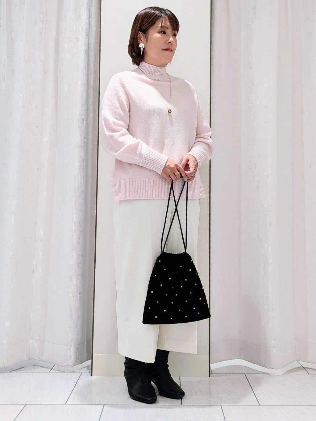 Onumaさんの「UNTITLED｜【8色展開/洗える】ウールカシミヤ ハイネックニット」を使ったコーディネート