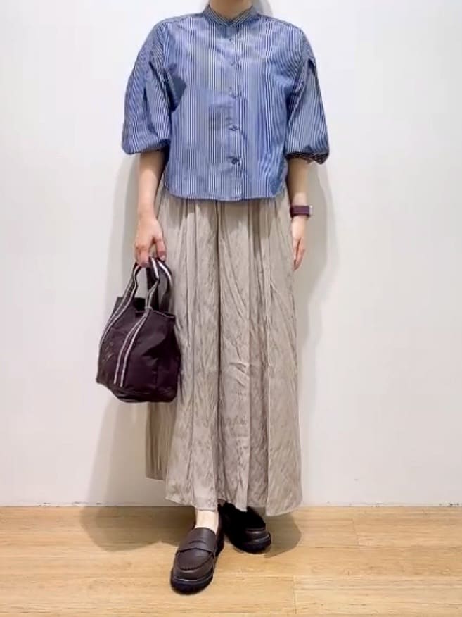 Hamaさんの「Dessin｜【ウエストゴム/洗える】シアーエアリーパンツ」を使ったコーディネート