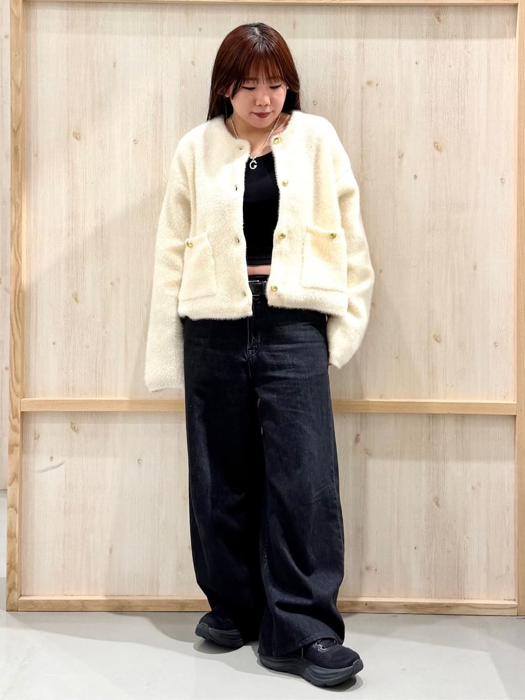 nanaさんの「THE SHOP TK｜クラシックショルダーバッグ」を使ったコーディネート