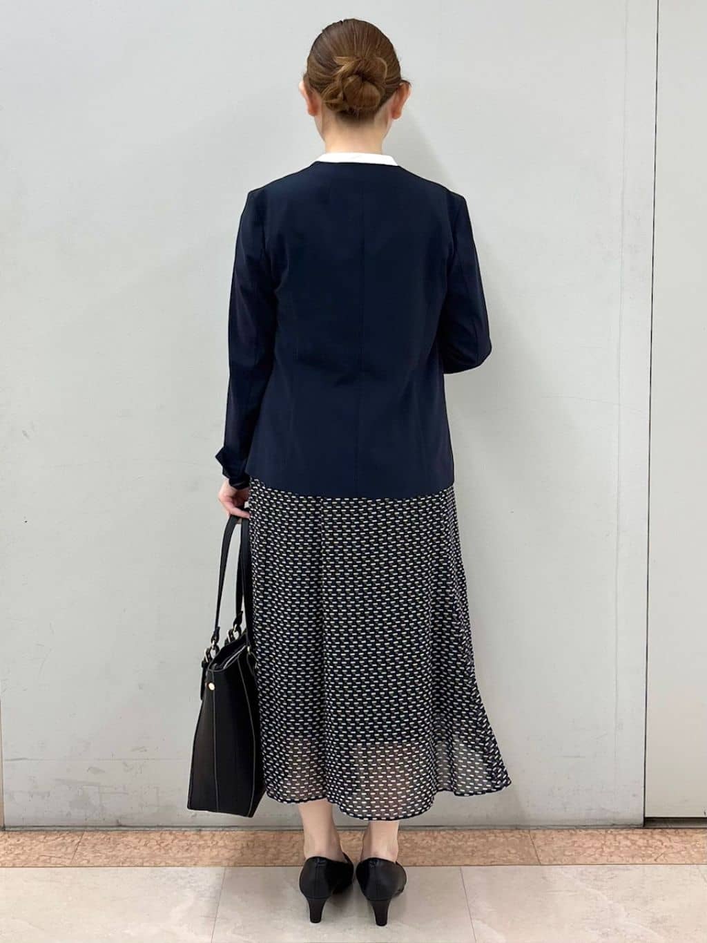 Satoさんの「Reflect｜【洗える／セットアップ可】ノーカラージャケット」を使ったコーディネート