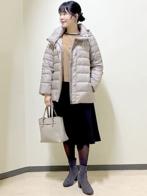  beni_gingerさんの「Reflect｜【SS-4Lサイズ】フーデッドミドルダウンコート」を使ったコーディネート