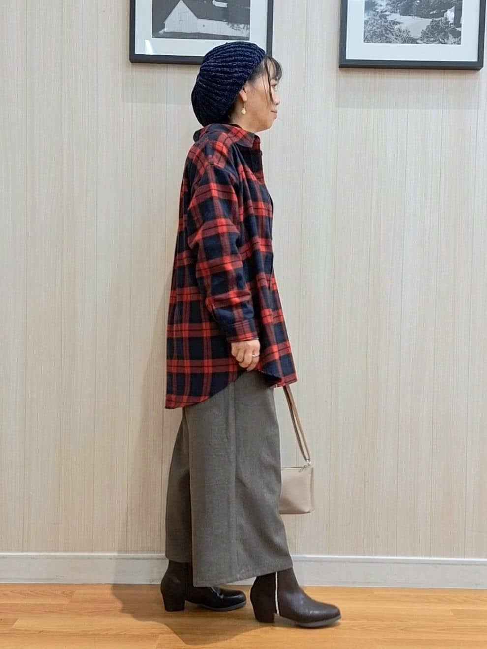 Saoさんの「SHOO･LA･RUE｜【S-LL】柔らかさが癖になる 起毛コットン オーバーサイズシャツ」を使ったコーディネート