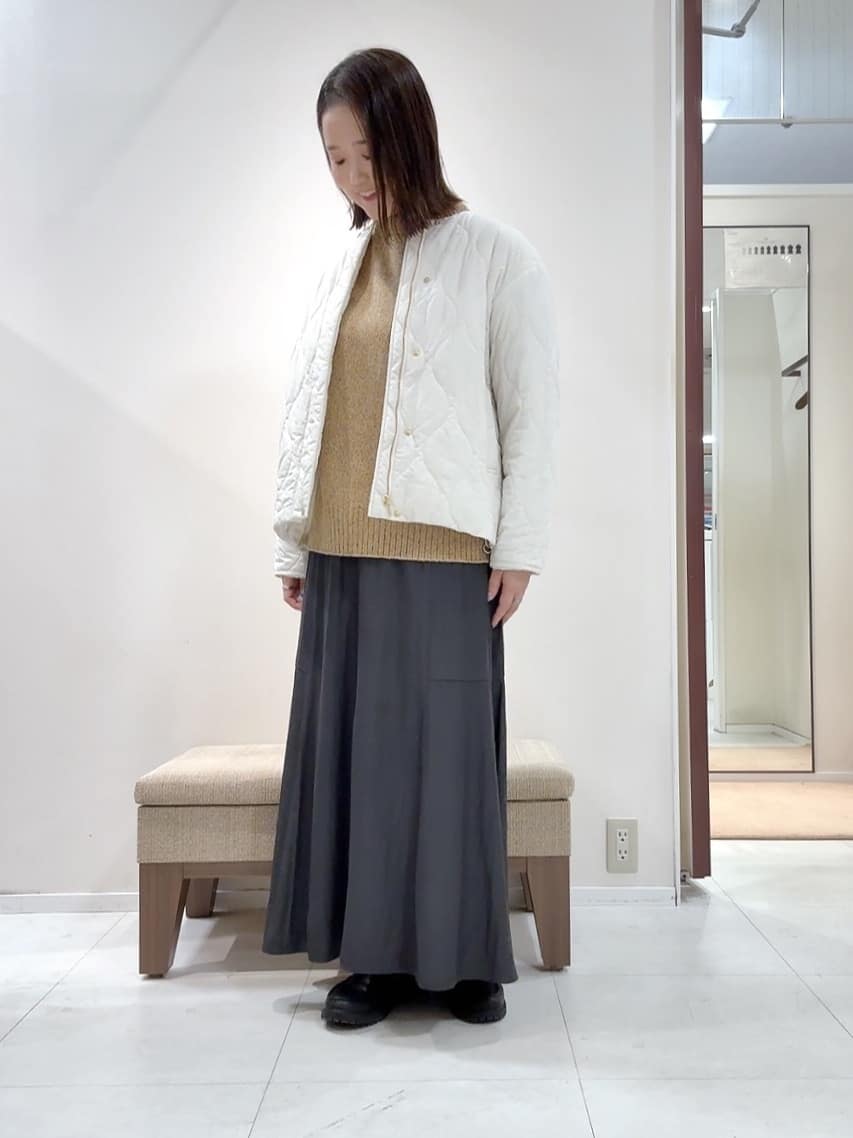 YUIさんの「UNTITLED｜【ゆったり】三つ杢カラーニット」を使ったコーディネート