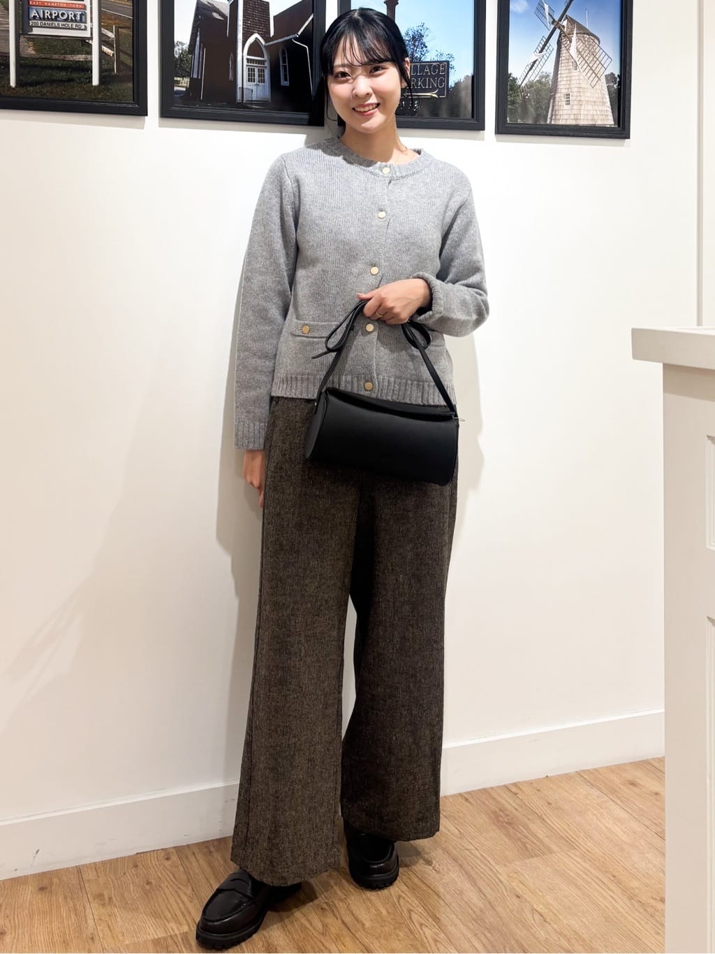 Ririkaさんの「Dessin｜ウールカシミヤカーディガン」を使ったコーディネート