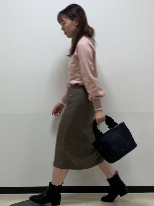 MAYUKIさんの「index｜はしごリボンバイカラーニット【洗濯機OK】」を使ったコーディネート