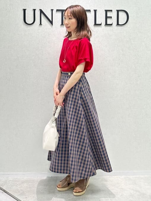 Miwaさんの「UNTITLED｜フープトップネックレス」を使ったコーディネート