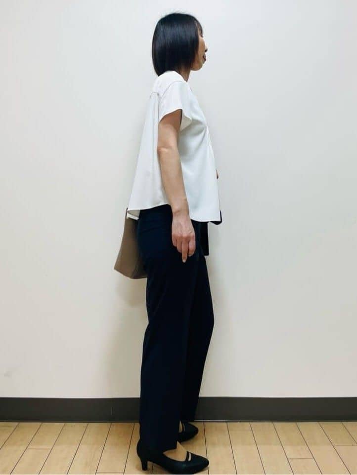 Riiさんの「Reflect｜【洗える／セットアップ可】ノーカラージャケット」を使ったコーディネート