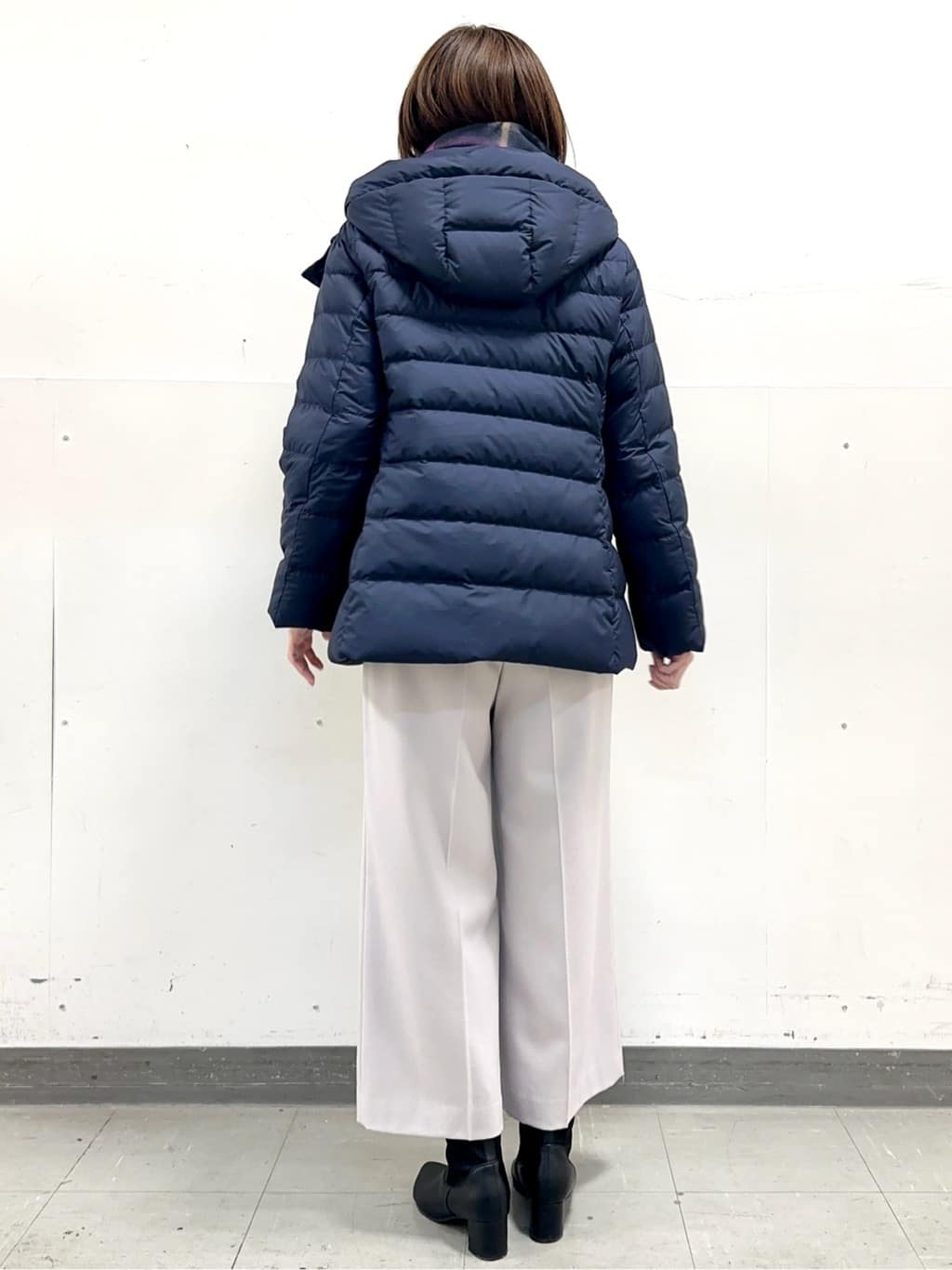 イト子さんの「Reflect｜【SS-4Lサイズ】フーデッドミドルダウンコート」を使ったコーディネート