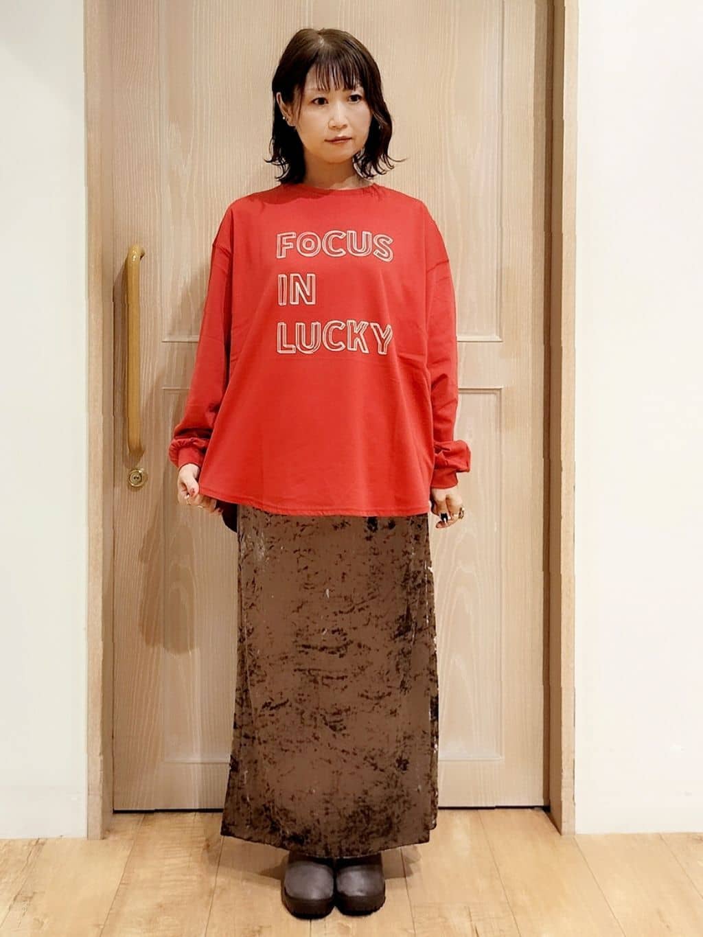YUKIさんの「SHOO･LA･RUE｜グラフィックアソート BIGロンT」を使ったコーディネート