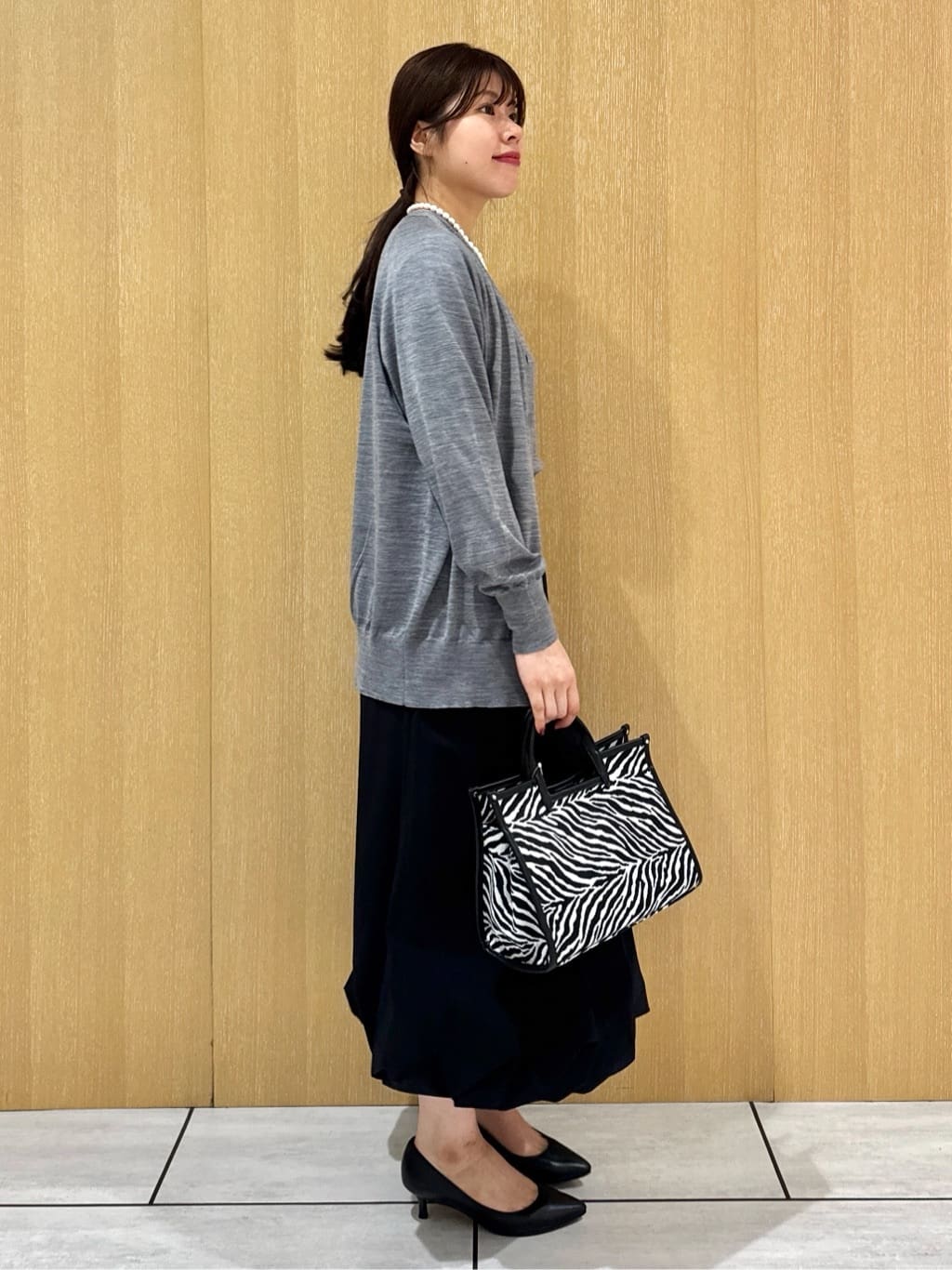 nanaさんの「UNTITLED｜【アンサンブル可/六分袖/洗える】ウールシルクニット」を使ったコーディネート
