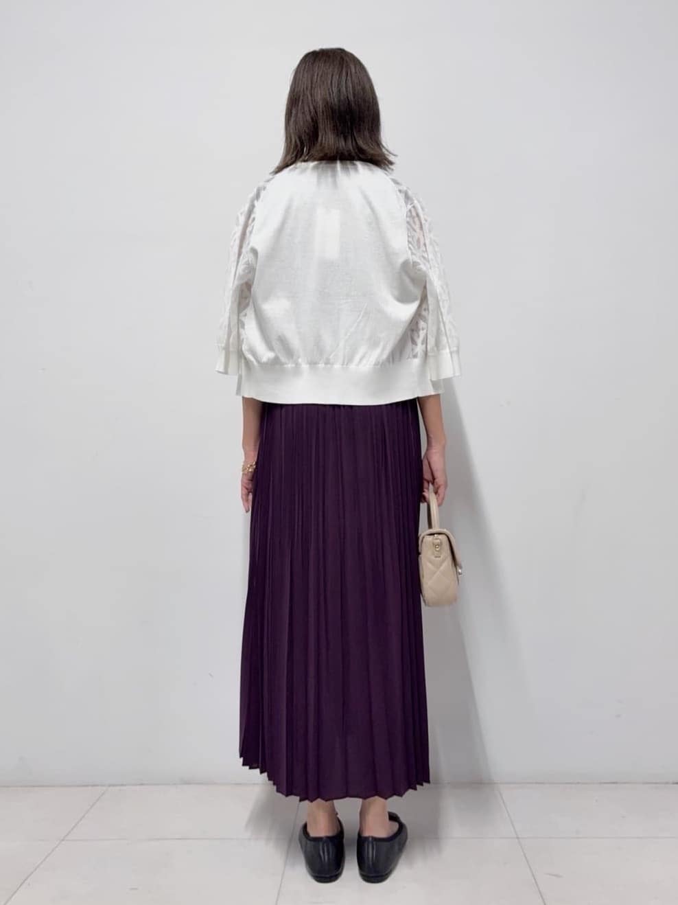 Nishijimaさんの「DRESSTERIOR｜キルテッドショルダーバッグ」を使ったコーディネート
