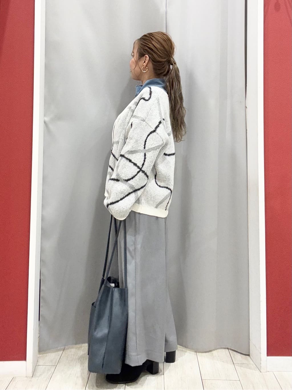 shioさんの「SHOO･LA･RUE｜【着丈選べる/S-LL】スタイルアップが叶う ベルト付きワイドパンツ」を使ったコーディネート