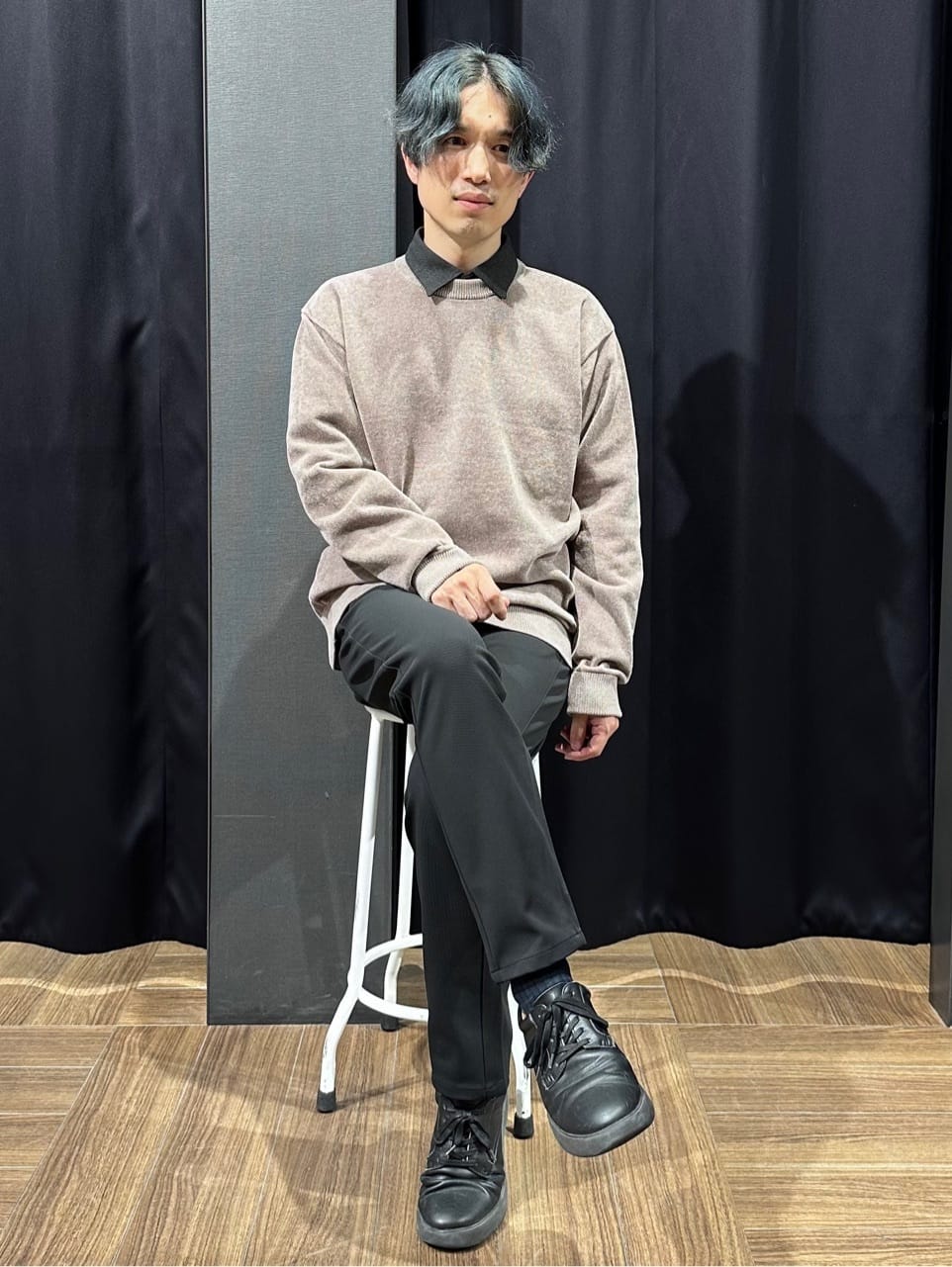 tomoyaさんの「THE SHOP TK｜【触れるたびに心地良い】ライトモールニット　洗濯機OK/ユニセックスでおすすめ！」を使ったコーディネート