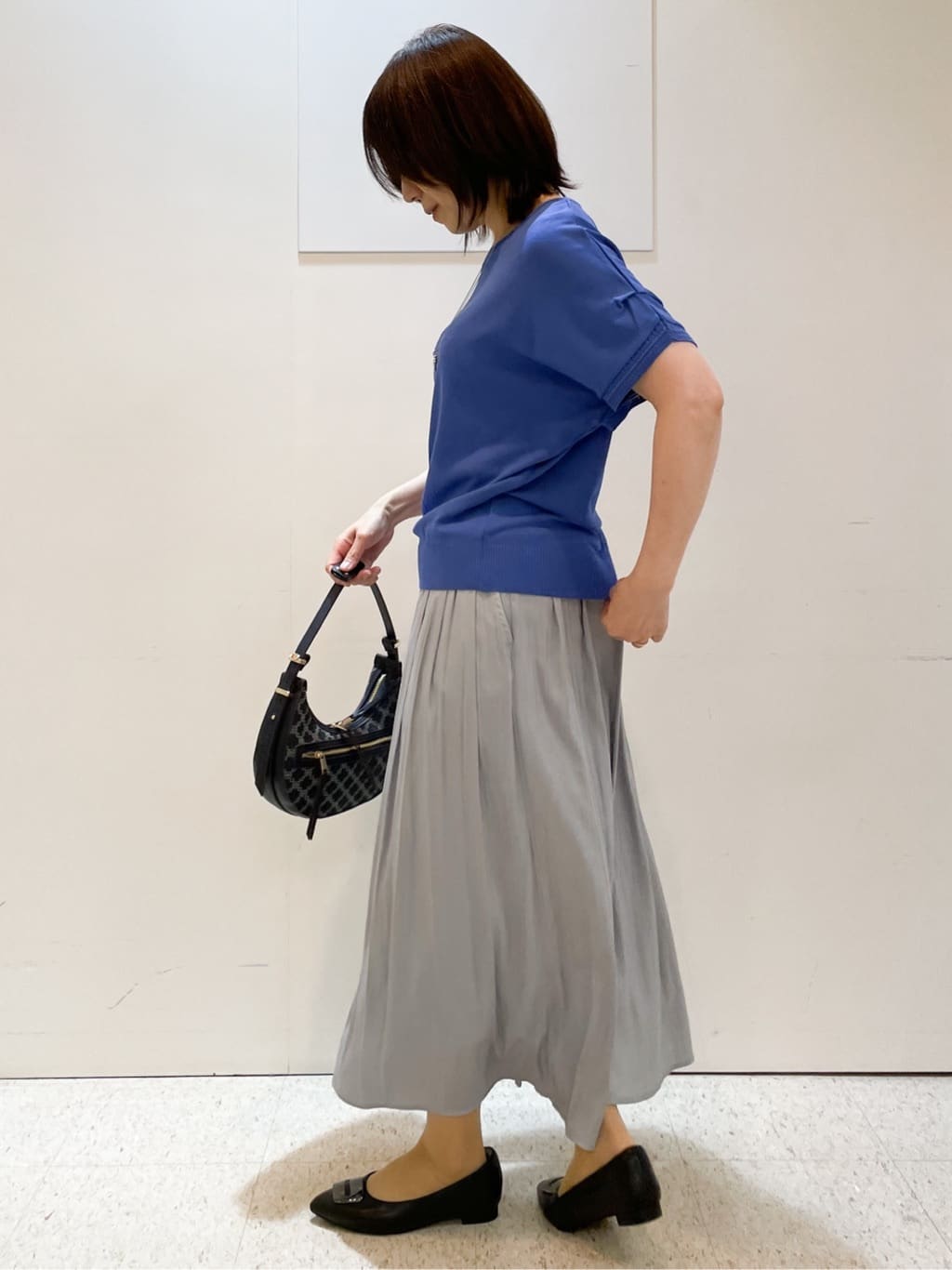 めいさんの「Reflect｜【ウエストゴム仕様／長く着られる◎】スカーチョパンツ」を使ったコーディネート
