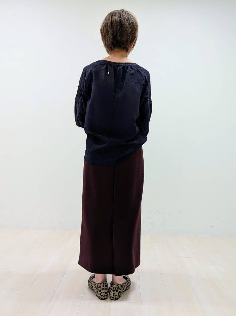 nishiさんの「Reflect｜【一枚で着映える◎】レオパード風ジャカードブラウス」を使ったコーディネート