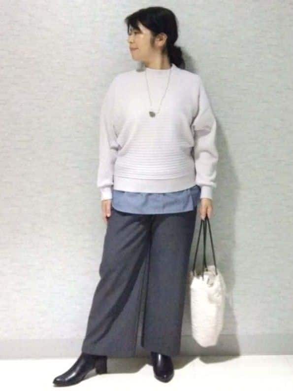 sakoさんの「Reflect｜【秋映え／ゆったり着られる◎】ドルマンシルエットニット」を使ったコーディネート