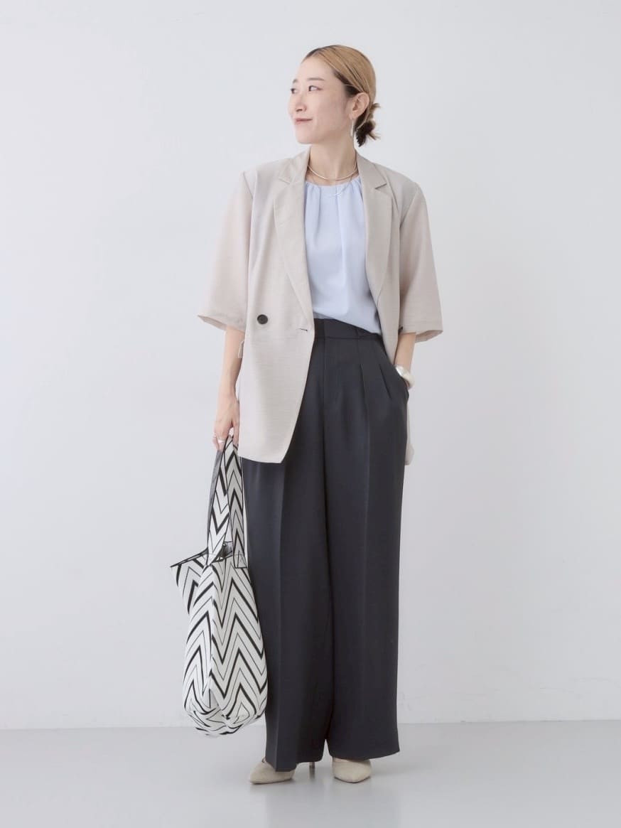kotakiさんの「INDIVI｜ライトダブルジャケット」を使ったコーディネート