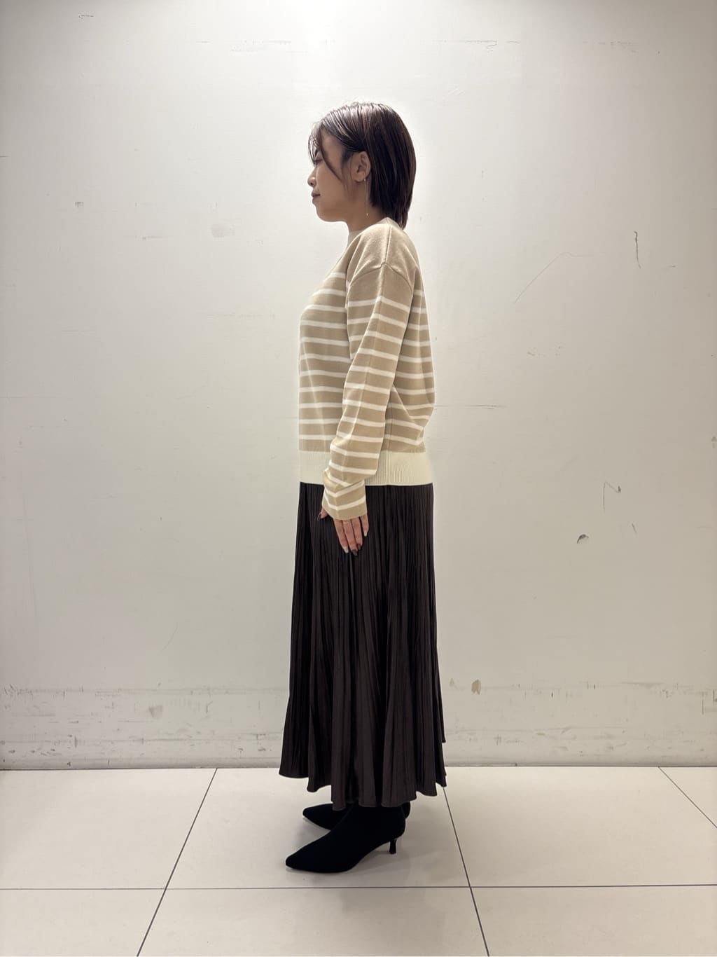 ayumiさんの「UNTITLED｜【洗える】モックネックミラノリブニット」を使ったコーディネート
