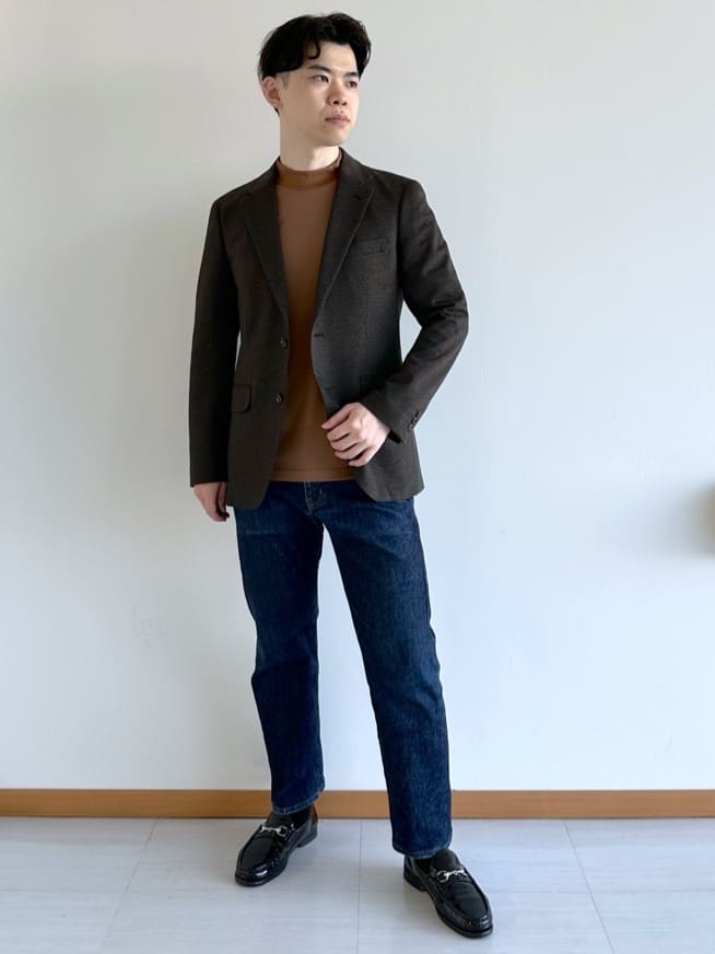 イッシーさんの「TAKEO KIKUCHI｜【None Of Stress】アクティブジャージ 千鳥 ジャケット」を使ったコーディネート